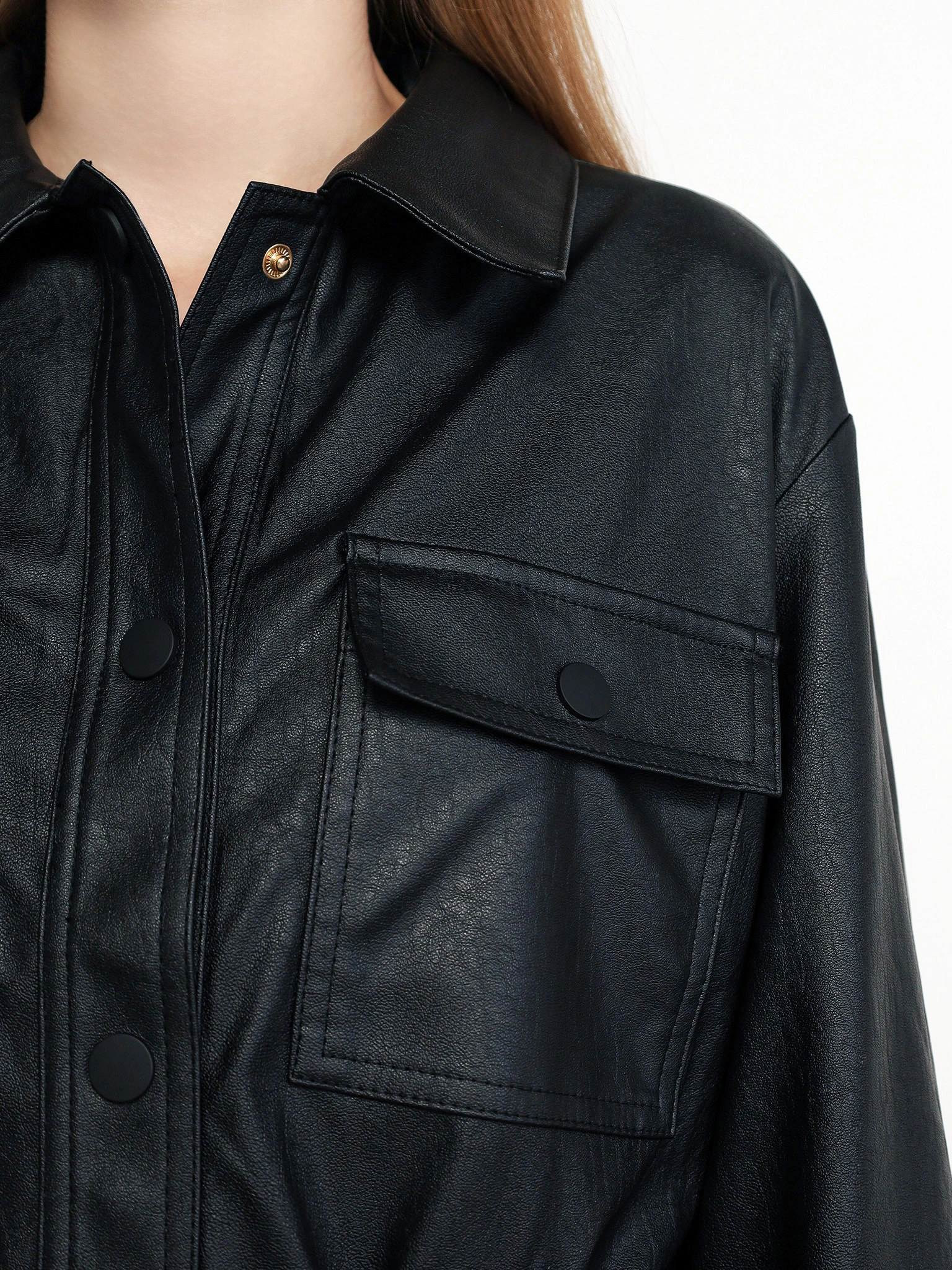 Куртка прямого кроя со съемным поясом